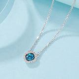 Crystal Tiny Galaxy Stars Pendant Clavicle Chain Necklaces Silver Bling Woman