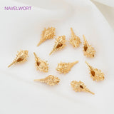 18K Plated Sea Conch Pendant DIY Jewelry Making Accessories
