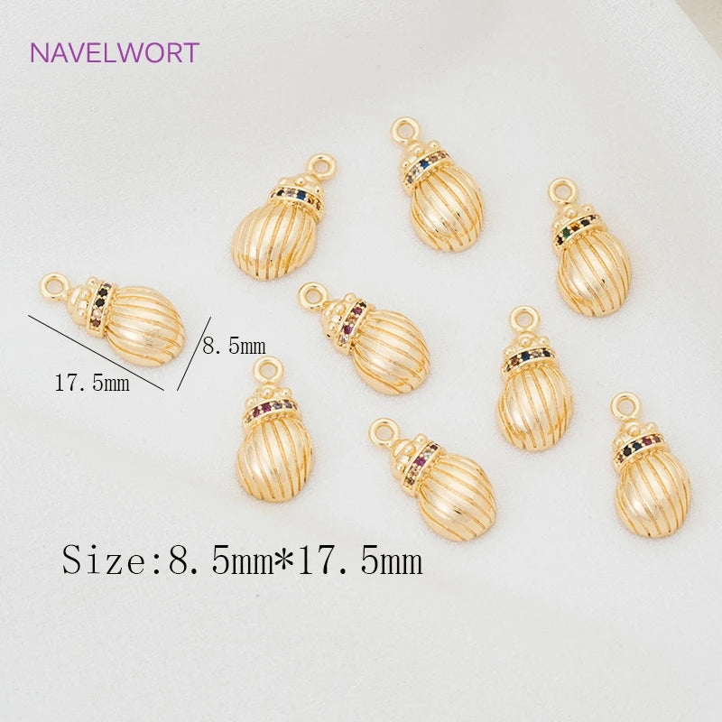 18K Plated Sea Conch Pendant DIY Jewelry Making Accessories