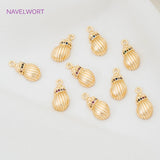 18K Plated Sea Conch Pendant DIY Jewelry Making Accessories