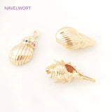 18K Plated Sea Conch Pendant DIY Jewelry Making Accessories