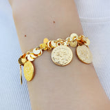 Sequin Bracelet Women Coin Pendant Chain Middle East Jewelry