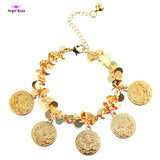 Sequin Bracelet Women Coin Pendant Chain Middle East Jewelry