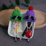 Acrylic Girl Brooch Pins Clothing Accessories Drop-ship
