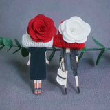 Acrylic Girl Brooch Pins Clothing Accessories Drop-ship