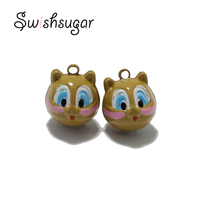 Brown Beauty Cat Bells Charm Christmas Party Pendant Decoration