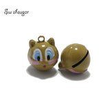 Brown Beauty Cat Bells Charm Christmas Party Pendant Decoration