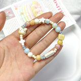 Bunny Bracelet, Fairy Core Bracelet, Gift For Her, Natural Stone Charm Bracelet