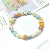 Bunny Bracelet, Fairy Core Bracelet, Gift For Her, Natural Stone Charm Bracelet