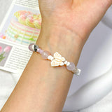 Butterfly Bracelet, Fairy Core Bracelet, Amethyst Charm Bracelet