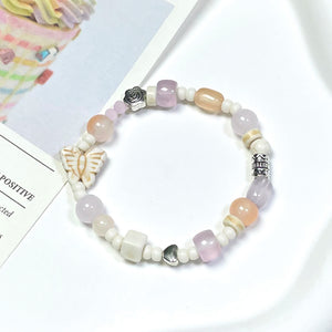 Butterfly Bracelet, Fairy Core Bracelet, Amethyst Charm Bracelet