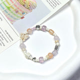 Butterfly Bracelet, Fairy Core Bracelet, Amethyst Charm Bracelet