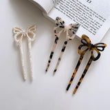 Butterfly Silver Metal Smile Cat Hair Sticks Retro Smooth Matte Hollow Hairpin
