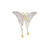 Butterfly Woman Brooch Pin Christmas Jewelry Cubic Zirconia Brooches