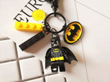 Buzz Lightyear Keychain Building Block Key Ring Pendant