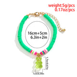 Candy Bear Pendants Bracelets for Women, Kpop Boho Y2K Jewelry