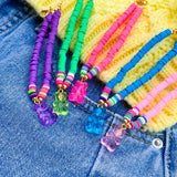 Candy Bear Pendants Bracelets for Women, Kpop Boho Y2K Jewelry