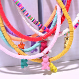 Boho Candy Bear Pendants Necklace for Women