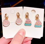 Bear Paw Ear Clips for Kids, Resin No Piercing Earrings