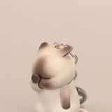 Cartoon Cat Pendant Key Rings Pet Key Chain Shake Head Bells