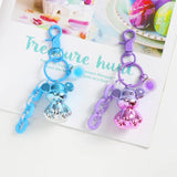 Colorful Bear Keychain Pendant Sitting Bear Link Chain Keyring