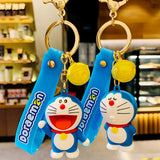 Doraemon Keychain Creative Anime Cat Girls Boys Gift Bag Pendant Key Ring