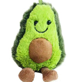 Fruit Plush Doll Keychains Pineapple Avocado Key Chain Bag Charms