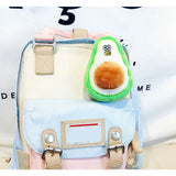 Fruit Plush Doll Keychains Pineapple Avocado Key Chain Bag Charms