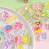 Hand-painted Bow Flower Drip Oil Acrylic Phone Chain DIY Beads