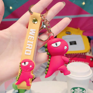 Barking Teeth Dinosaur Keychain PVC Key Chain Bag Charm Pendant