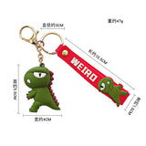 Barking Teeth Dinosaur Keychain PVC Key Chain Bag Charm Pendant