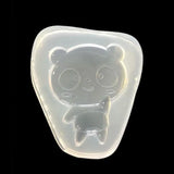 Panda Bear Pendant Resin Casting Mold Silicone Mold