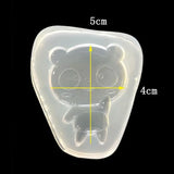 Panda Bear Pendant Resin Casting Mold Silicone Mold