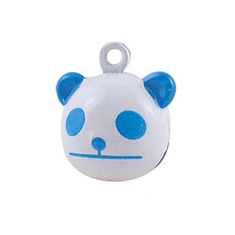 Cartoon Panda Head Copper Craft Bell Charms Home Decoration Pendant