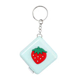 Mini Tape Measure Soft Ruler Keychain Leather Multifunction Portable Ring