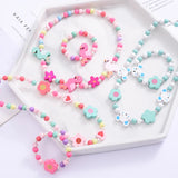 Wooden Animal Shape Beads Child Necklace