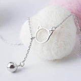 Cat Bell Women 925 Silver Anklets Leg Bracelets Jewellery