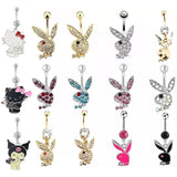 Cat Belly Button Ring Navel Piercing Ring Bunny