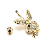Cat Belly Button Ring Navel Piercing Ring Bunny