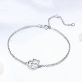 Rose Plated Cat Bracelet S925 Women's Jewelry