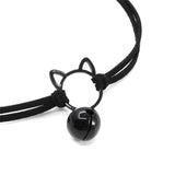 Cat Bell Pendant Choker Collarbone Necklace