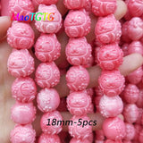Cat Coral Beads 18mm for Necklace Bracelet, Lovely Cat Shape DIY Bead
