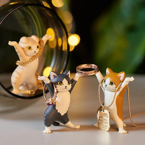 Cat Jewelry Display Stand Earring Necklace Holder Sundries Storage