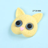 20pcs Cat Rabbit Head Resin Cabochons Large Bunny Head DIY