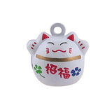 Cat Wealthy Happiness Good Luck Cartoon Jingle Bell Holiday Necklace