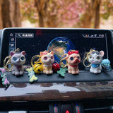 Pug Husky Bag Pendant Keychain for Girls