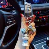 Pug Husky Bag Pendant Keychain for Girls