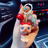 Pug Husky Bag Pendant Keychain for Girls