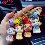 Pug Husky Bag Pendant Keychain for Girls