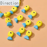 Yellow Striped Fish Glass Bead DIY Accessories